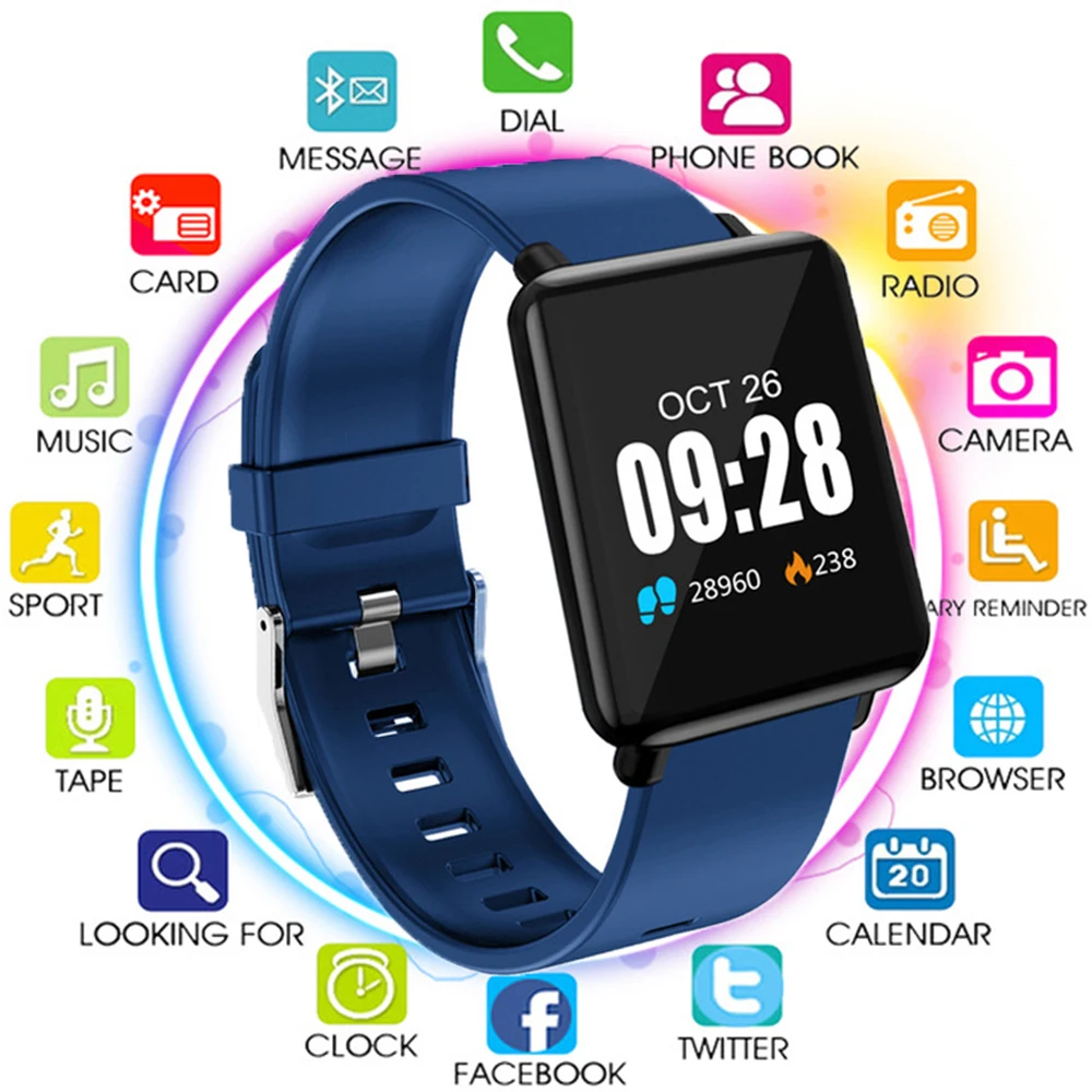 

J10 Smart Watch Heart Rate Smart Bracelet Sleep Monitor Fitness Tracker Blood Pressure Watch Color Screen Activity Tracker Band