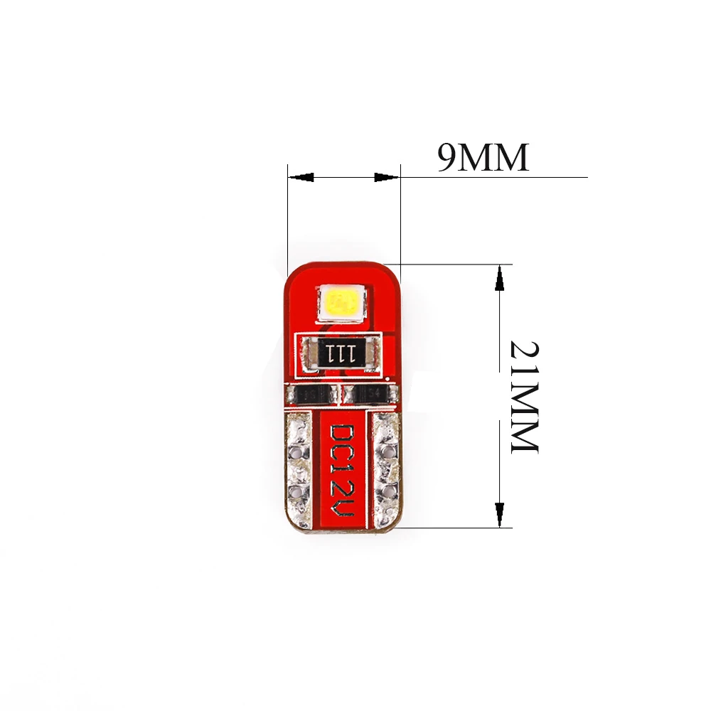 CN360 10 шт. Новое поступление поверхностного монтажа светильник автомобиля 12V T10 светодиодный W5W светодиодный лампы 168 194 авто номерной знак интерьерная лампа бесполярности белый Цвет