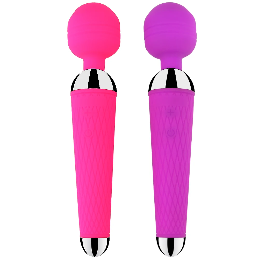 Powerful Oral Clit Vibrators for Women USB Charging AV Magic Wand Vibrator Massager Adult Sex Toys for Woman Masturbator