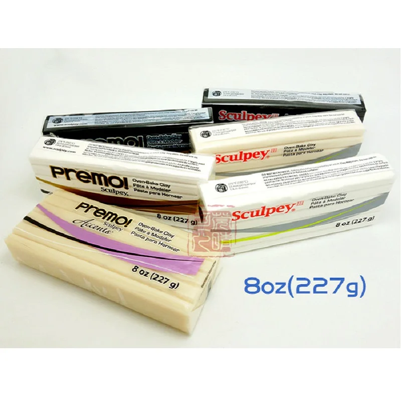 1Pcs 8oz 227g Sculpey PREMO Waterproof Professional Soft Clay Sculpey