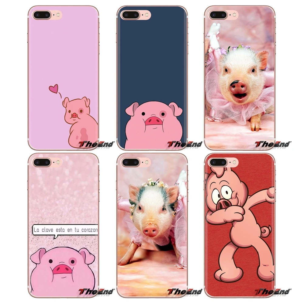 For Huawei G7 G8 P7 P8 P9 P10 P20 P30 Lite Mini Pro P Smart Plus 2017 2018 2019 Hot selling cute pig Transparent TPU Cases Cover |
