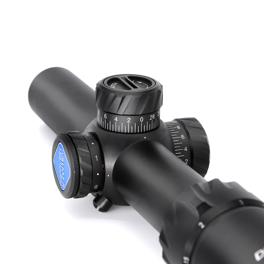 ديسكفري HD 1-6X24 IR طويل العين الإغاثة الصيد Riflescope البصرية التكتيكي البصر مضيئة R & G نطاق بندقية صالح 30 -06 308 AR15