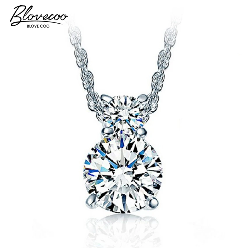 

Simple Silver pendant necklace Ms. retro fashion high quality crystal heart gourd-shaped jewelry NO Necklace