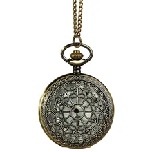 Otoky карманные часы Для мужчин Винтаж бронзовый оттенок паутина Дизайн цепь Подвеска карманные часы подарка Прямая 80108