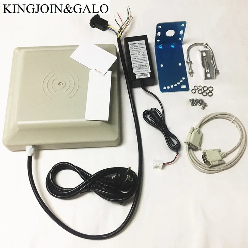 UHF RFID card reader 6m long distance range with 8dbi Antenna RS232/RS485/Wiegand Read Integrative UHF Reader