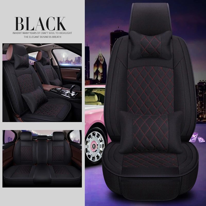 

WLMWL Universal Leather Car seat cover for Geely all models Emgrand EC7 X7 FE1 car accessorie styling auto Cushion