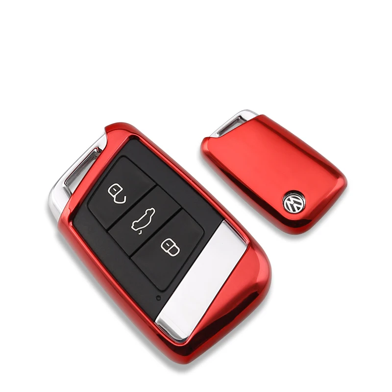 

Keyless Car Stylins Key Cover Case Auto Remote Key Cover Shell For Volkswagen VW 2016/17 Passat B8 Skoda Superb Car Accessories