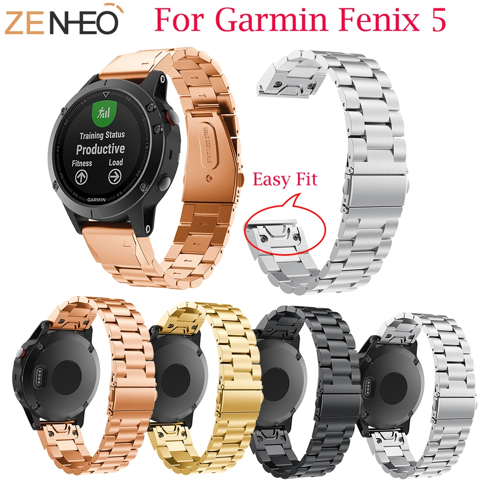 Замена металла ремешок для часов Garmin Fenix 5/5 плюс bandнержавеющая сталь браслет Forerunner 935