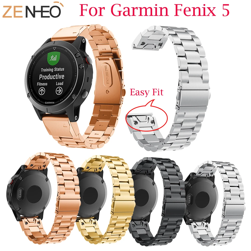 

Replacement Metal Watch Strap For Garmin Fenix 5/5 Plus BandStainless Steel Bracelet Watchband For Forerunner 935 Wristband