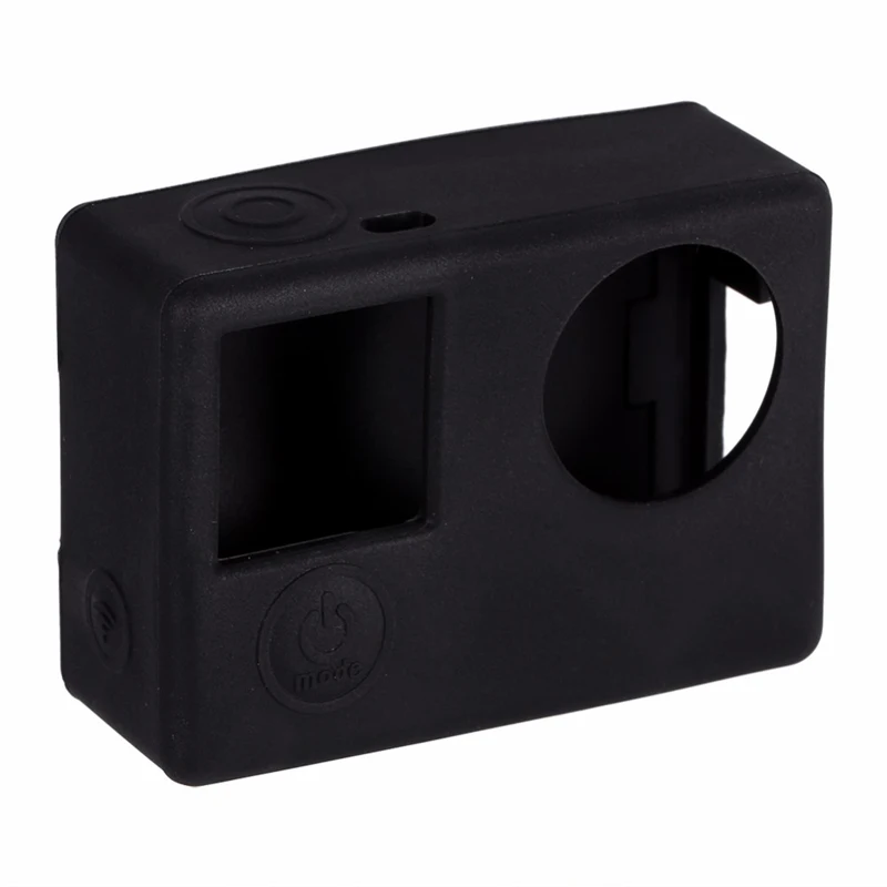 Soft Silicone Rubber Protective Case With Silicone screen cover For GoPro Hero 3 Hero 3+ Hero 4 Sports camera Accessories (2)