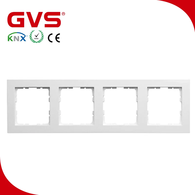 

Latest Factory KNX/EIB GVS K-bus KNX Smart Home/Building Automation System KNX Push Button 55mm Frame, 4 Consecutive Frame White