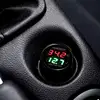 VODOOL 2 in 1 DC 12V-24V LED Digital Display Car Voltmeter Thermometer Cigarette Lighter Temperature Voltage Monitor Meter Gauge ► Photo 3/6