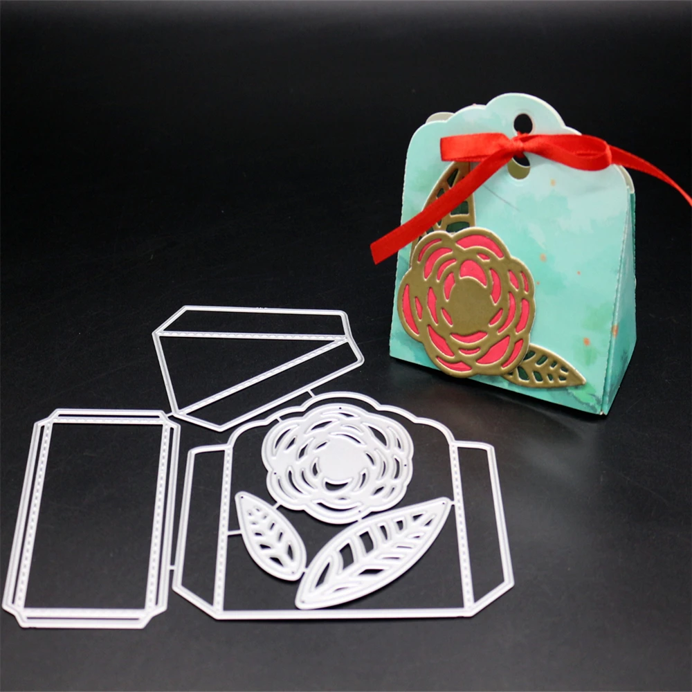 

YINISE163 BOX SCRAPBOOK Metal Cutting Dies For Scrapbooking Stencils DIY Album Paper Cards Decoration Embossing Folder Die CUT