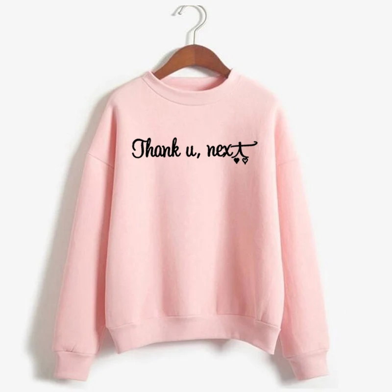 أريانا غراندي البلوز WomenThank U المقبل الله هو امرأة Crewneck بلوزات هوديي إمرأة الملابس المتناثرة