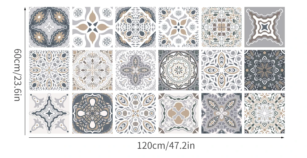 Funlife Европейский водонепроницаемый имитация плитки Наклейка на стену s Ретро ванная комната ПВХ пол наклейка на стену DIY домашний декор художественная Наклейка на стену DB098