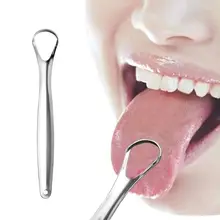 1pc útil raspador de língua de aço inoxidável oral limpador de língua escova de boca médica reutilizável fabricante de respiração fresca