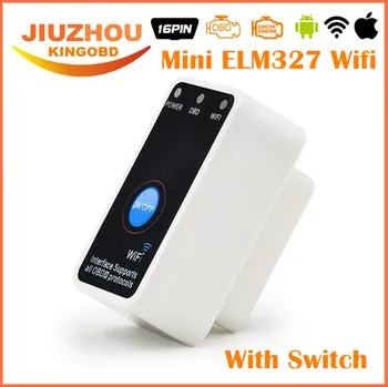 

2017 New Arrival Super Mini ELM 327 Wifi with Switch ELM 327 OBD2 OBDii CAN-BUS Diagnostic Tool Works on Android Symbian Windows