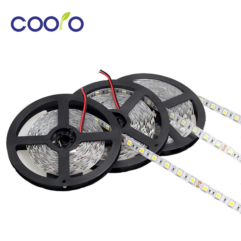 buy DC24V LED Strip 5050 fiexible light Non Waterproof 60Led m,White,Warm white,Red,Green,Blue,Yellow,RGB,Free shipping,5m lot