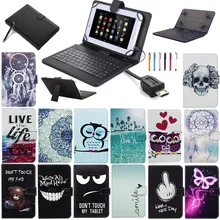 Cute Printing 10 inch Universal Case Cover With USB keyboard For Android Tablet For Samsung Tab For Lenovo For LG For Asus