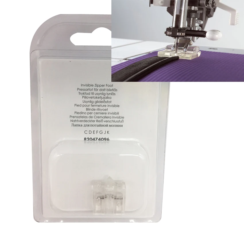 Invisible Zipper Foot #820474096 For Pfaff Domestic Sewing Machine