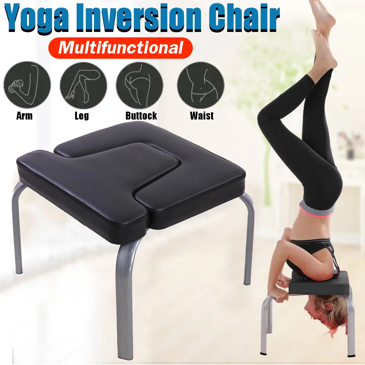 43 42 37cm Yoga Aids Workout Chair Headstand Stool Multifunctional