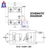 Module de relais à semi-conducteurs monophasé, panneau de protection, entrée 3-32V DC, sortie 24-SSR-40DA V AC, 40a, 380 ► Photo 3/6