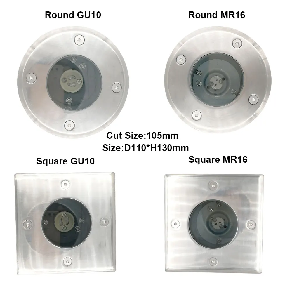 5W Waterproof LED Underground Light Kit IP65 Gu10 Outdoor Ground Garden Path Floor Buried Yard Spot Landscape with gland IP BOX (20)