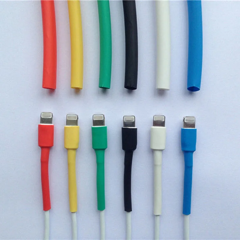 

12Pcs/Bag Universal Heat Shrink Tube Sleeve Cover USB Charger Cable Wire Protector Organizer for iPad iPhone 5 6 7 8 X XR XS