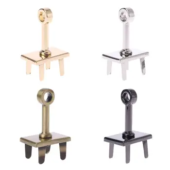 

Fashion New 1 Pc DIY Craft Replacement Hardware Leather Handbags Pole Twist Lock Plate Base Decoration Accessories 4 Colors