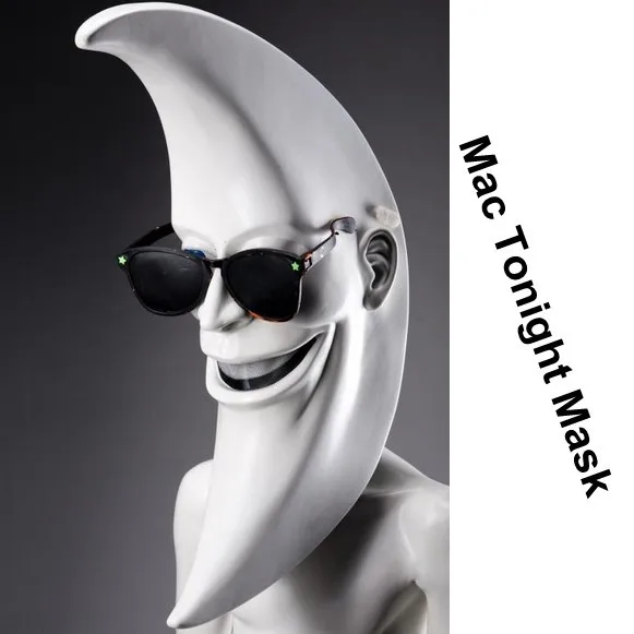 Mac Tonight Costume BOB BAKER moon wigs Halloween Mask masquerade latex masks party Carnaval