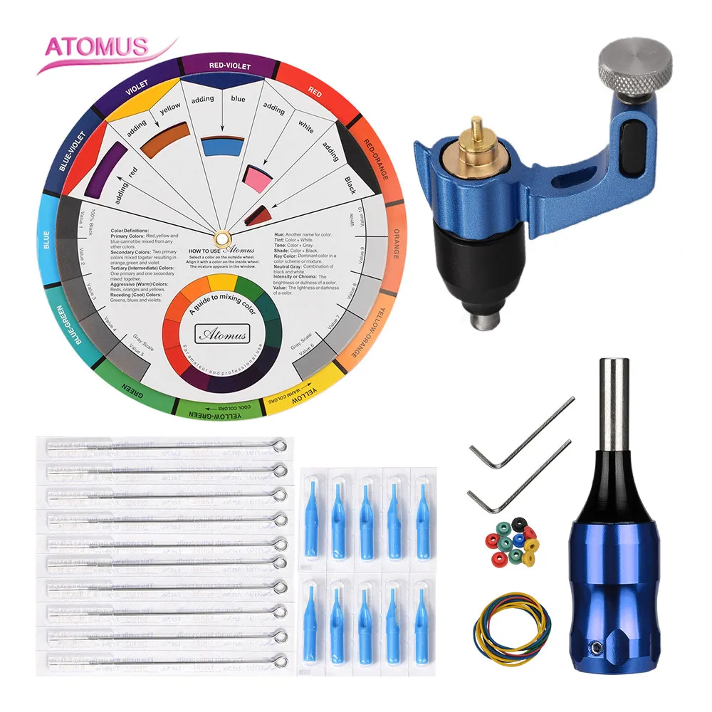 

Tatuar Kit Tatto Insumos Para Tatuajes Tattoo Machine Set Rotary Tattos Fontes Rotativa Tato Tatuaje Tatuagem Profissional Pen