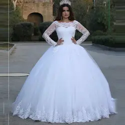 Miaoduo принцесса арабские подвенечные платья Турция Винтаж кружевное свадебное платье бальное платье невесты платья для женщин плюс размеры