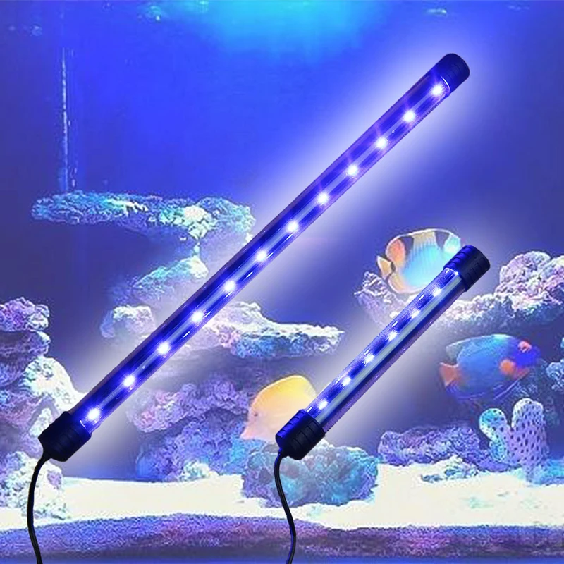 17-37 см аквариум светодиодный светильник ПОГРУЖНОЙ водонепроницаемый бар полосы лампы ЕС Plug
