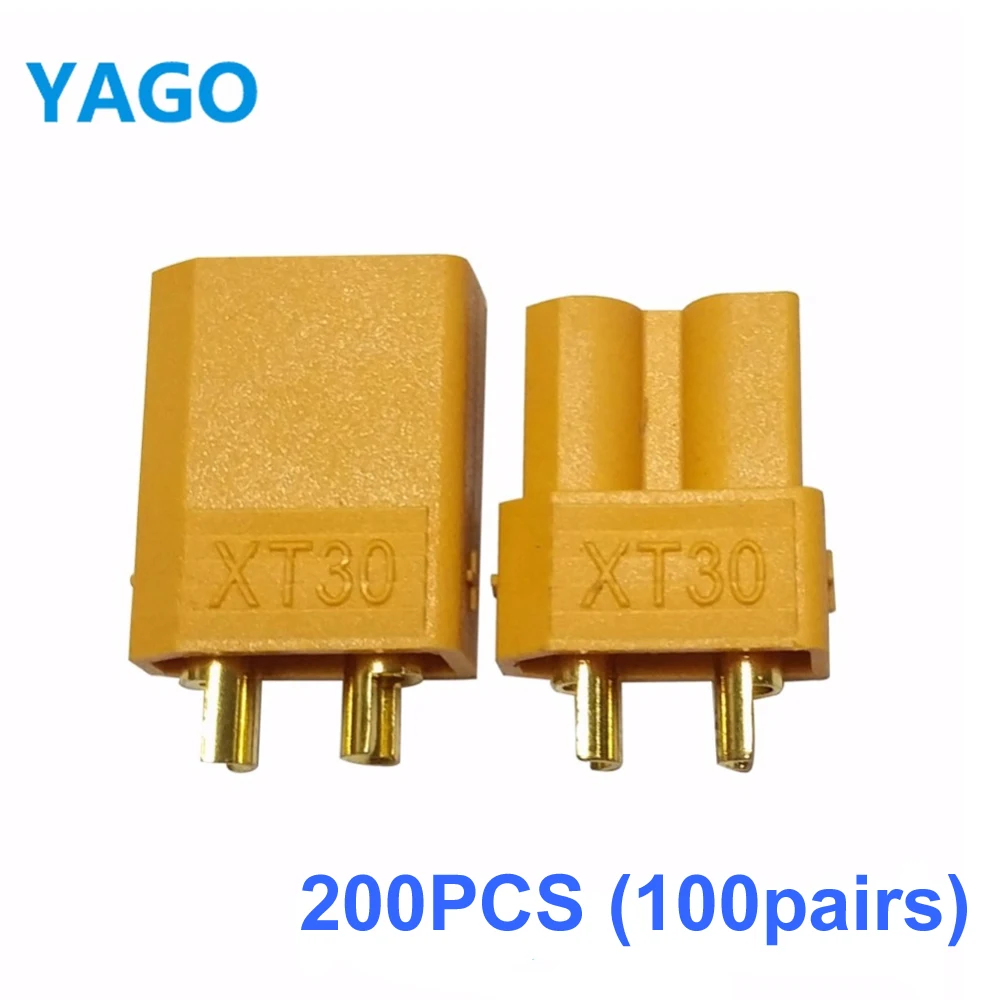 200 Pcs XT30 XT60 XT90 Male Female Bullet Connector Update Plug For font b Battery b