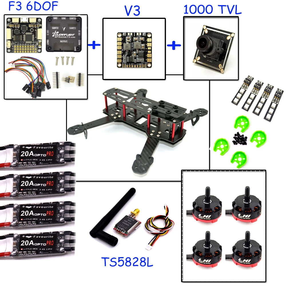 qav250 drone with camera QAV 250 Carbon Fiber Quadcopter Frame F3 Flight Controller emax RS2205 2300KV Brushless Motor цена qav250 drone with camera QAV 250 Carbon Fiber Quadcopter Frame F3 Flight Controller emax RS2205 2300KV Brushless Motor цены онлайн