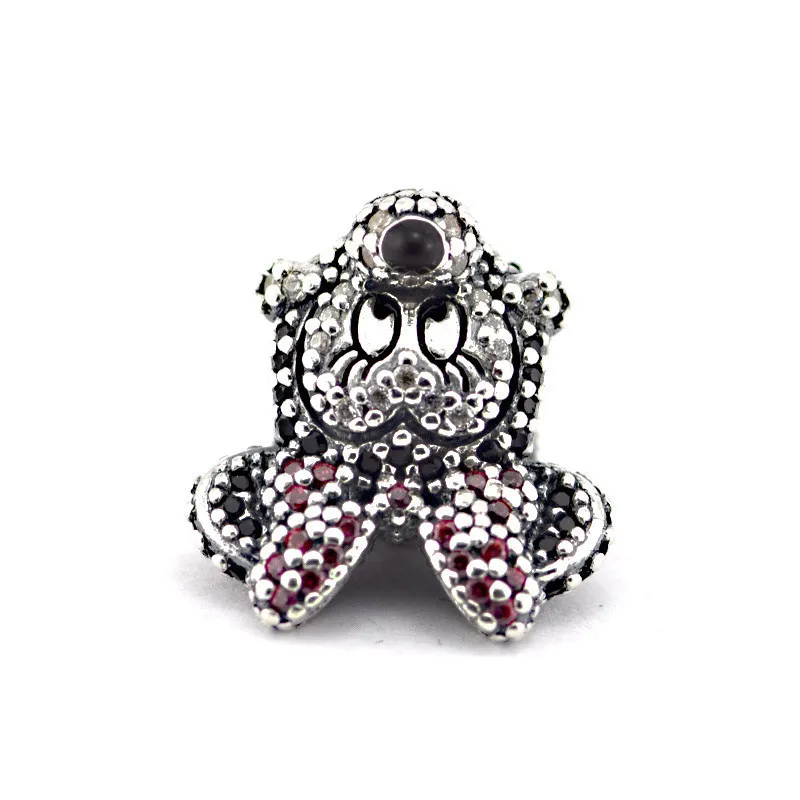 

Beads Sparkling Minnie Portrait 100% 925 Sterling Silver Mixed Cz Charm Beads for Jewelry Making Fit Charms Bracelets DIY SF288