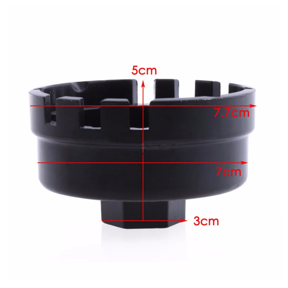 Масляный фильтр алюминиевый стаканчик гаечный ключ инструмент для жилья для удаления 64,5 мм 14 флейт для Toyota Camry Corolla Rav4& Lexus CT200h& Scion xD tC
