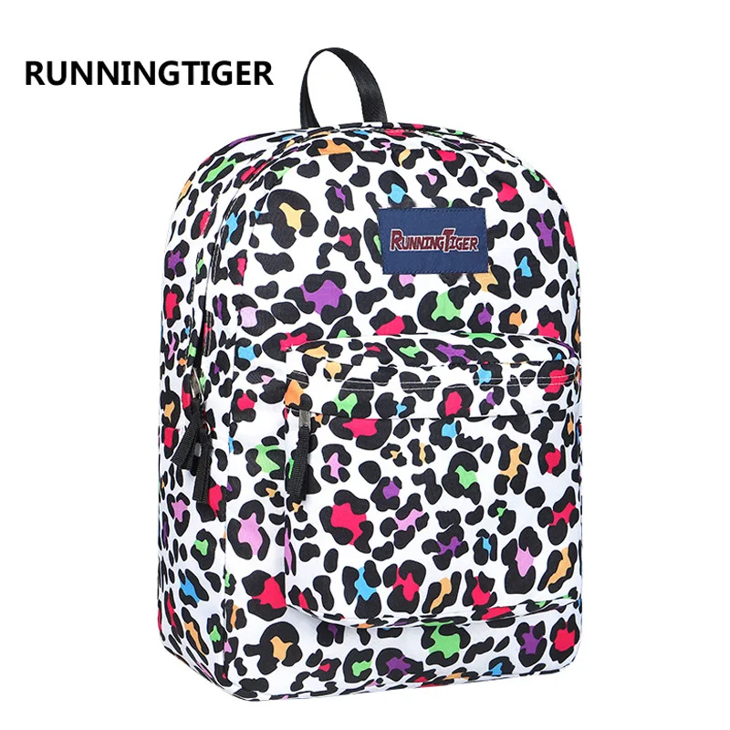 Модная леопардная печать рюкзаки для женщин детский школьный рюкзак школьные сумки для подростков девочек рюкзак