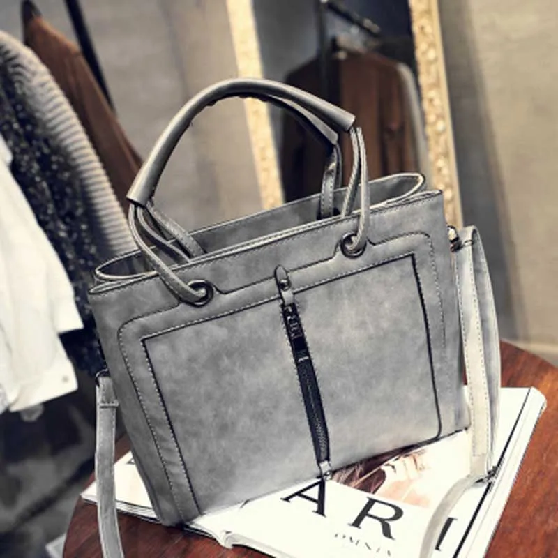 Fashion Women Leather Handbag Large Female Casual Shoulder Bag Vintage Travel Lady Bag Famous Exquisite Handle Bolsa SS7085 (5)