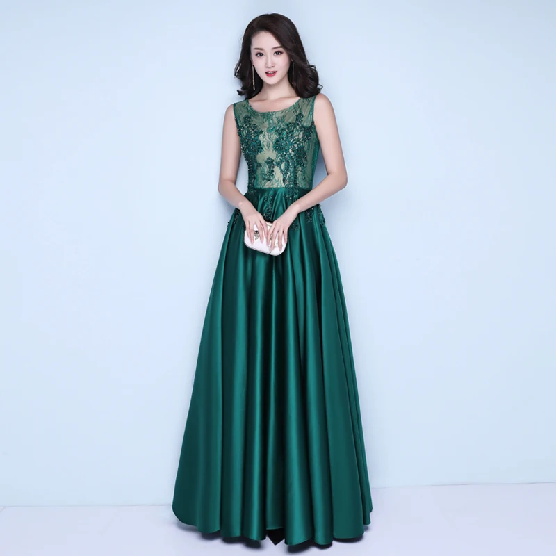 FADISTEE Новое Элегантное праздничное платье Вечерние платья Vestido de Festa платье Бисероплетение Кристалл кружевной халат De Soiree платье для