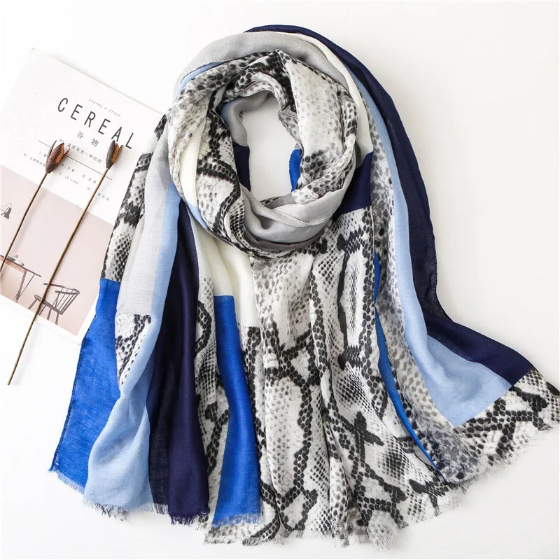 

New Women Luxury Brand Snake Balinese yarn Shawl Scarf Women High Quality Pashmina Scarves Long Bandanas Bufanda Foulards Hijab