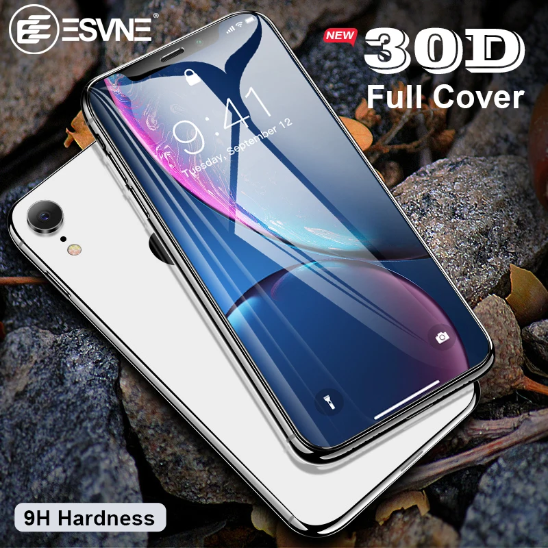 

ESVNE Protective Glass For iPhone X Screen Protector iPhone 7 8 Xr Xs Xs Max Tempered Glass On iPhone X 6 6s 7 8 Plus Xs Glass