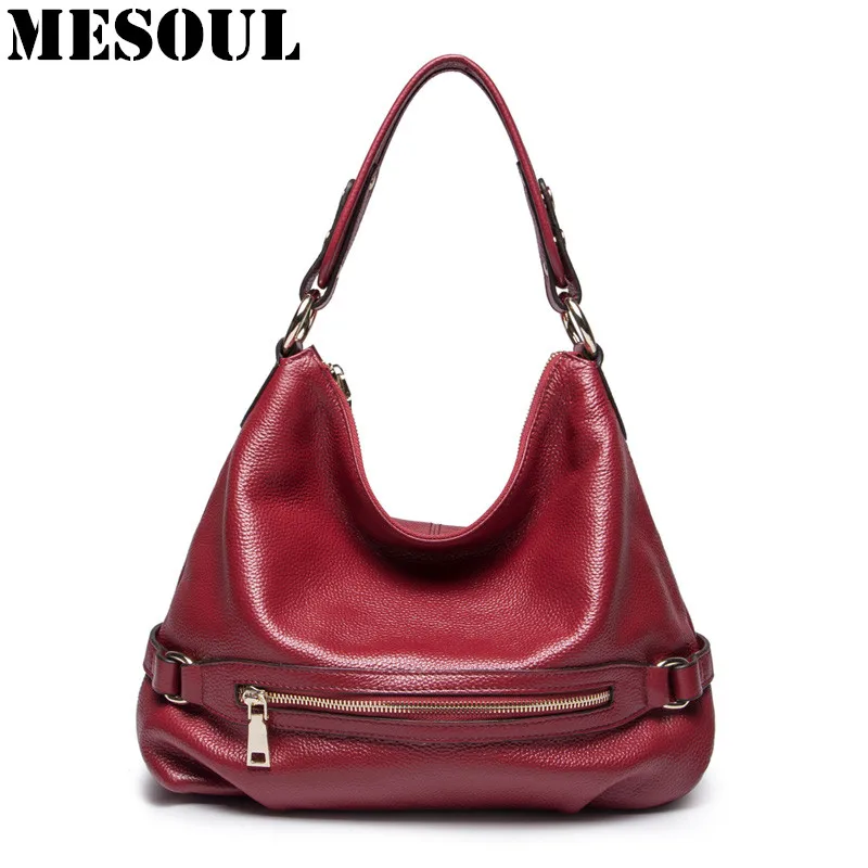 Дизайнерская модная женская сумка из натуральной кожи через плечо сумка-портфель сумочка-кошелек женская сумка-мешок коричневый/красный/черный/фиолетовый