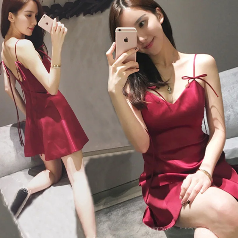 Сексуальное красное платье braless с v образным вырезом и низкой талией на спине