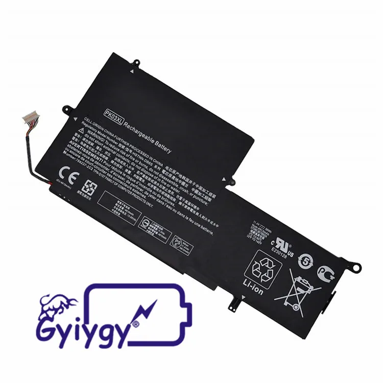Laptop Battery PK03XL 11.4V 4670mAh for HP Spectre Pro X360 Spectre 13 HSTNN-DB6S 789116-005 PK03056XL 56Wh
