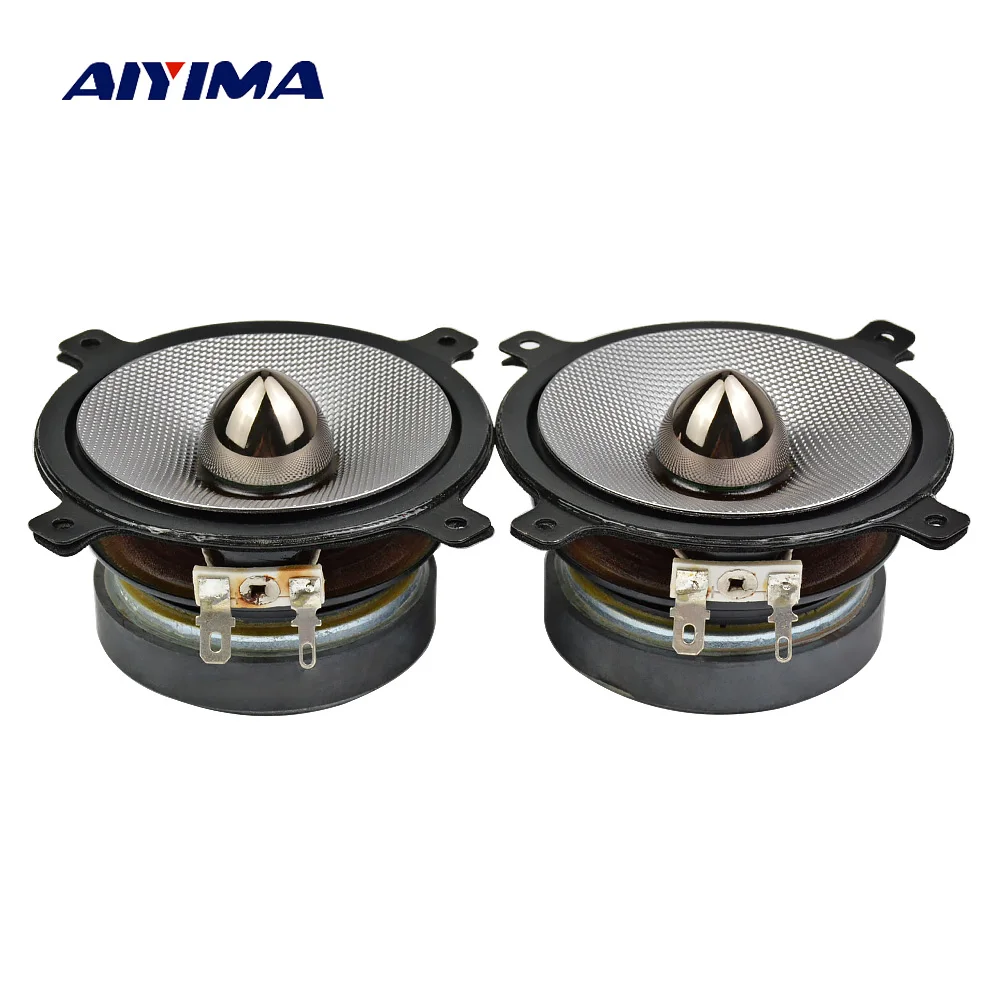 Aiyima 2PC 3 Inch Full Range Speaker Hifi 4Ohm 20W Bass Mid Tweeter Bullet Woven Pot Audio Loudspeakers DIY Aiyima 2PC 3 Inch Full Range Speaker Hifi 4Ohm 20W Bass Mid Tweeter Bullet Woven Pot Audio Loudspeakers DIY