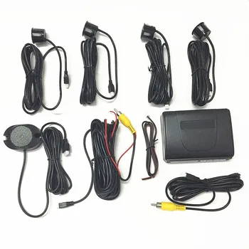 

4 Sensors Buzzer 22mm Car Parking Sensor Kit Reverse Backup Radar Sound Alert Indicator Probe System 12V 6 Colors