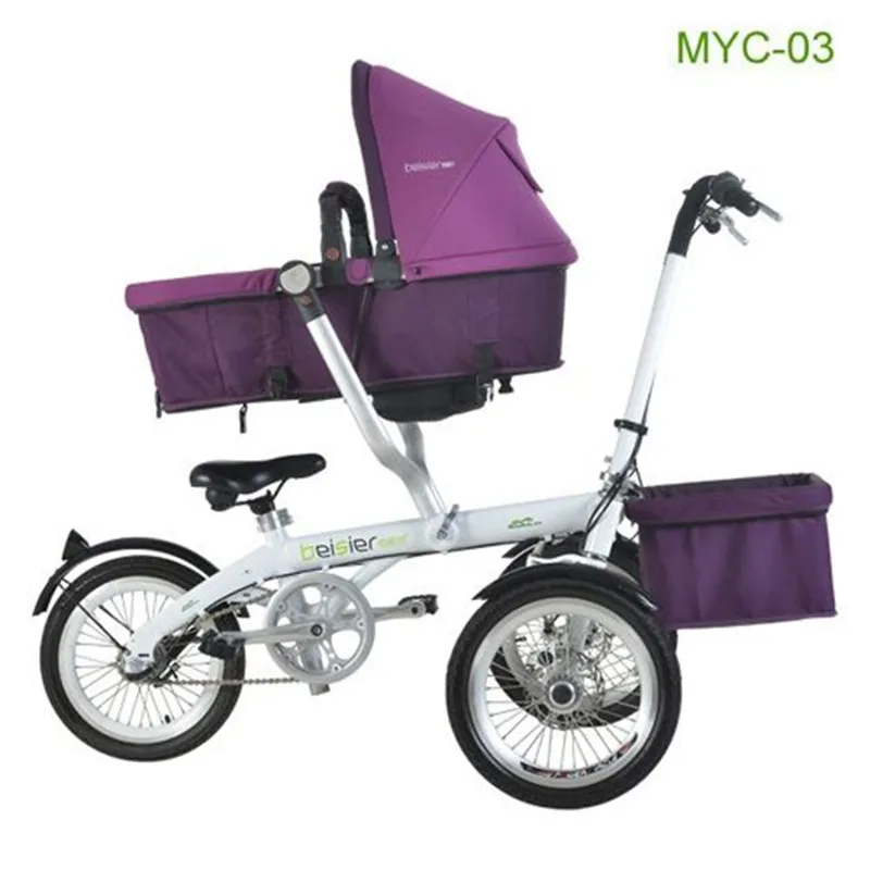 High Quality Baby Stroller Mother & Kids Bike Strollers Newbore Three Wheel Pushchair Kids Travel Foldable Bicycle Tricycle 05