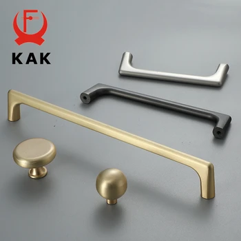 KAK Zinc Alloy Pearl Gray Gold Cabinet Handles Solid Drawer Knobs Kitchen Cupboard Door Pulls Furniture Handle Cabinet Hardware