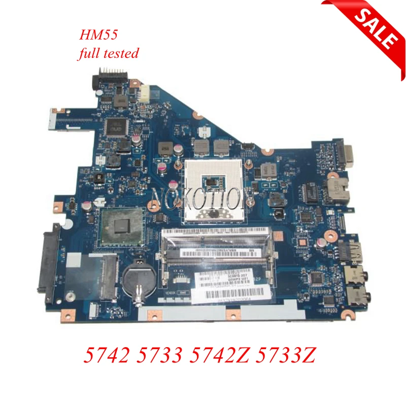 Материнская плата NOKOTION для ноутбука Acer aspire 5742 5733 5742Z 5733Z MBRJY02002 определенное